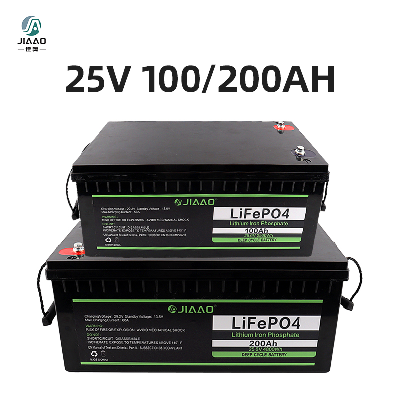 LiFePO4 batesi 25V 100/200A Lithium Iron Battery Pack Light Weight 25 v 100/200 ah LiFePO4 Pin Trường thọ dài của RV RV RV