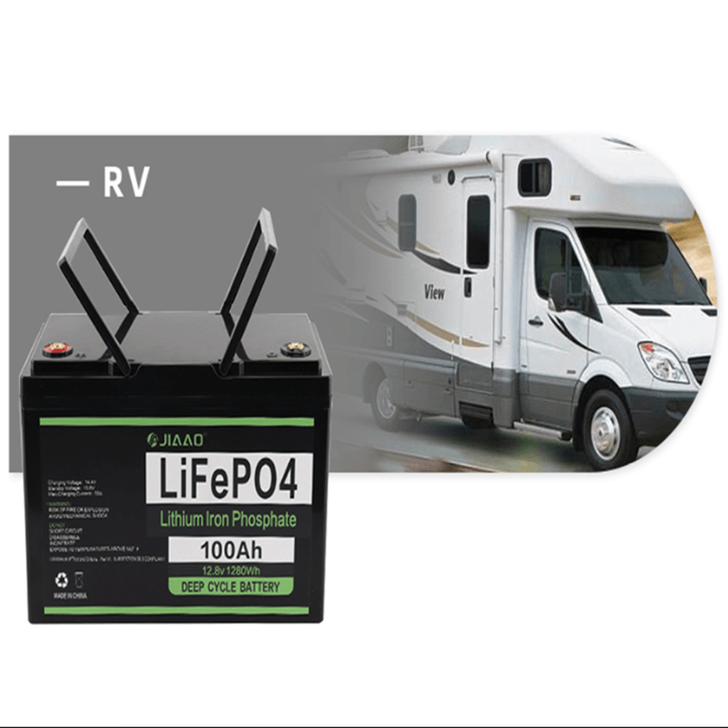 LiFePO4 batesi 12V 100Ah Lithik sắt đánh bóng tôi Hàng sáng 12 v 100 ah LiFePO4 hết sức v ận hành vòng tròn dài cho RV RV RV
